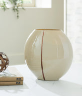 Warmstead Furniture - Ashley Furniture - Sheabourne Vase - Vase / Cream - A2000701